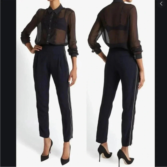 A.L.C blue Smith zipper trousers - Picture 1 of 10